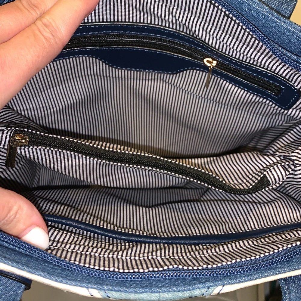 Vintage Chevron Patterned shoulder Bag nwot - Picture 5 of 8